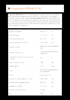 Aufbau-Streugeräte Pronar KPT 40 