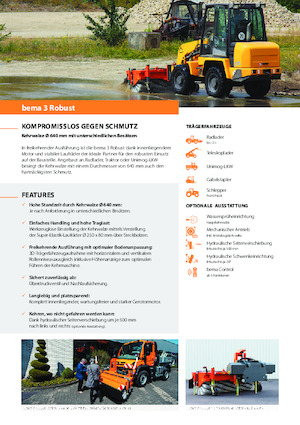 Anbau-Kehrmaschinen Bema 3 Robust 2300 