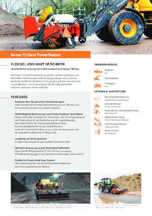 Anbau-Kehrmaschinen Bema 75 Dual 2600