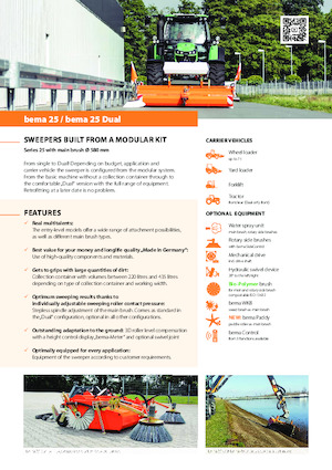 Anbau-Kehrmaschinen Bema bema 25