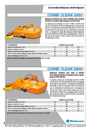 Anbau-Kehrmaschinen Wiedenmann CombiClean 2600