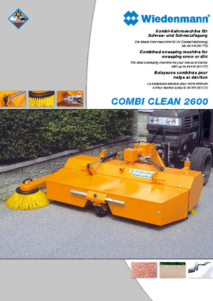 Anbau-Kehrmaschinen Wiedenmann CombiClean 2600