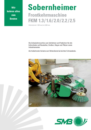 Anbau-Kehrmaschinen Sobernheimer FKM 2.0