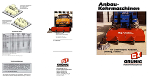 Anbau-Kehrmaschinen Grünig GSO 2000