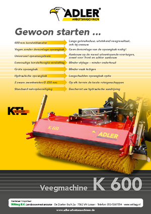 Anbau-Kehrmaschinen Adler K 600-210