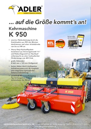 Anbau-Kehrmaschinen Adler K 950-360
