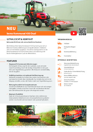 Anbau-Kehrmaschinen Bema Kommunal 450 Dual 1250