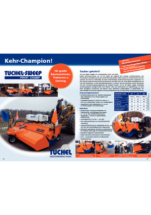 Anbau-Kehrmaschinen Tuchel Profi Champ