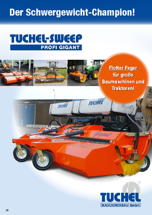 Anbau-Kehrmaschinen Tuchel Profi Gigant