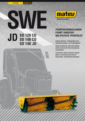 Anbau-Kehrmaschinen Matev SWE-SD 140 JD