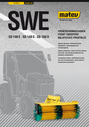 Anbau-Kehrmaschinen Matev SWE-SD 140 S