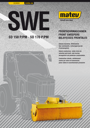 Anbau-Kehrmaschinen Matev SWE-SD 150 P