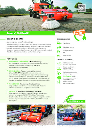 Anbau-Kehrmaschinen Bema Sweezy 580 Dual E