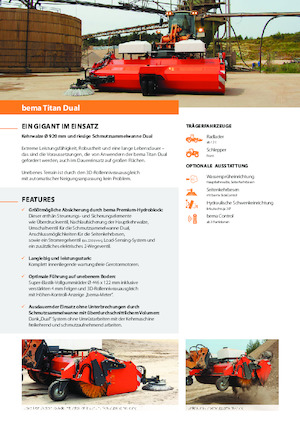 Anbau-Kehrmaschinen Bema Titan Dual 3250