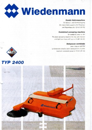 Anbau-Kehrmaschinen Wiedenmann 2400