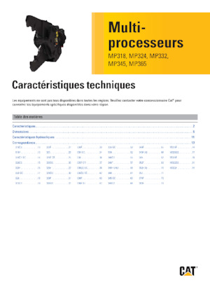 Multiprozessoren Caterpillar MP324