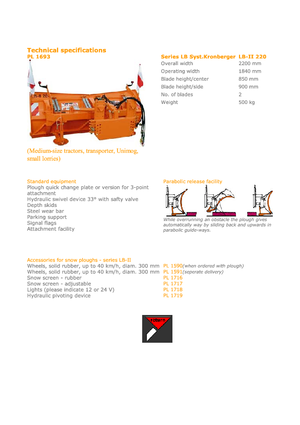 Mehrschar-Schneepflüge Hydrac LB II 220