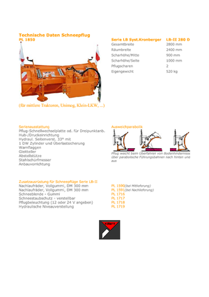 Mehrschar-Schneepflüge Hydrac LB II 280  DP