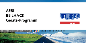 Mehrschar-Schneepflüge Beilhack PVF 26-3