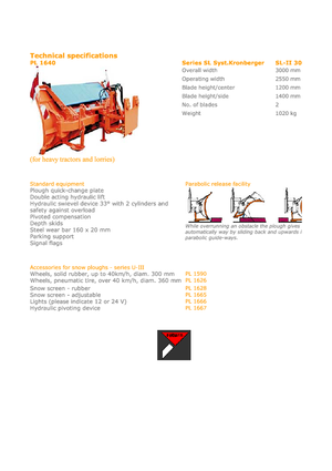 Mehrschar-Schneepflüge Hydrac SL II 300