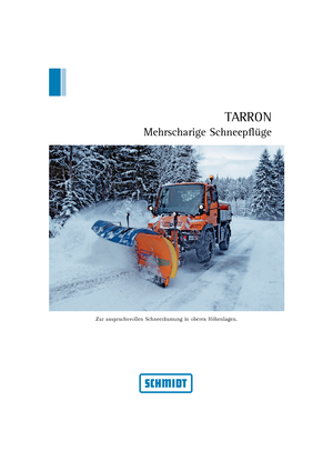 Mehrschar-Schneepflüge Schmidt Tarron MS 40.1