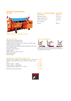 Mehrschar-Schneepflüge Hydrac U III 320