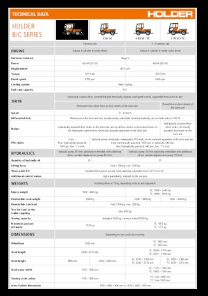 Kommunale Mehrzweckfahrzeuge Diesel Holder C 65 SC