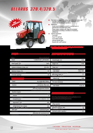 Kommunale Schlepper Belarus 320.4