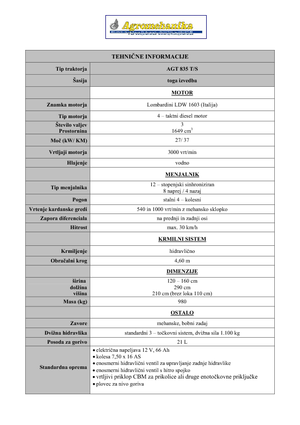 Kommunale Schlepper AGT AGT 835 T