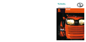 Kommunale Schlepper Kubota B 2420