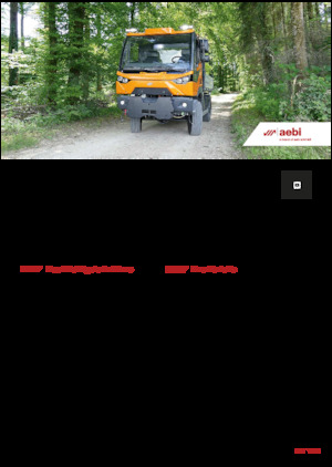 Kommunale Mehrzweckfahrzeuge Diesel Aebi MT 770
