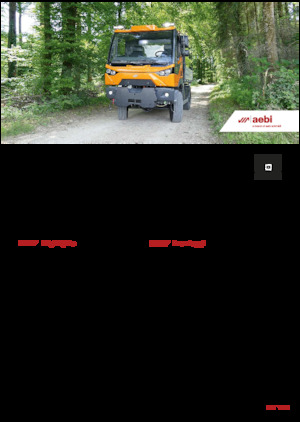 Kommunale Mehrzweckfahrzeuge Diesel Aebi MT 770