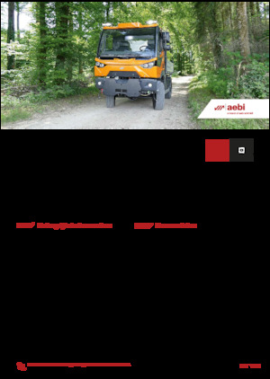 Kommunale Mehrzweckfahrzeuge Diesel Aebi MT 760