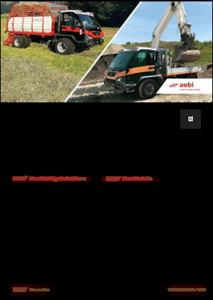 Kommunale Mehrzweckfahrzeuge Diesel Aebi TP 470 Vario