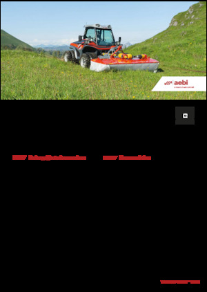 Kommunale Mehrzweckfahrzeuge Diesel Aebi TT 211+