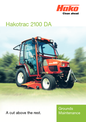 Kommunale Schlepper Hako Hakotrac 2100 DA