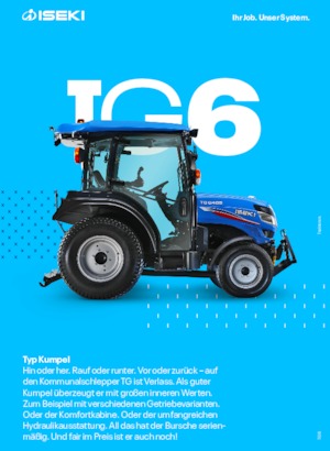 Kommunale Schlepper Iseki TG 6370