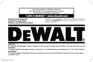 Nagler und Klammergeräte DEWALT DWF83WW