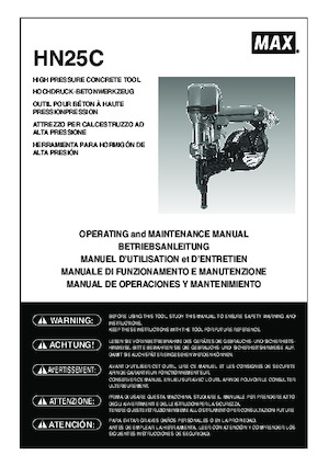 Nagler und Klammergeräte MAX USA CORP. HN25C
