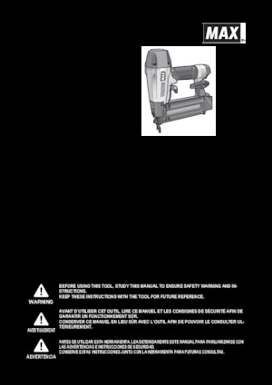 Nagler und Klammergeräte MAX USA CORP. NF255FA/18