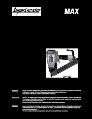 Nagler und Klammergeräte MAX USA CORP. SN438J