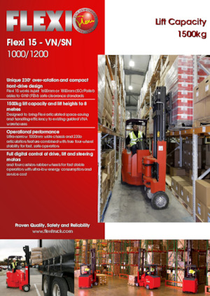 Schmalgang-Gabelstapler VNA Flexi 15SN