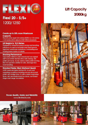 Schmalgang-Gabelstapler VNA Flexi 20S