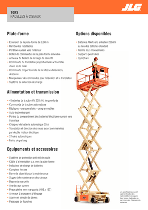 Scherenbühnen auf Rädern JLG 10RS
