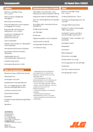 Teleskoparbeitsbühnen auf Rädern JLG 1200SJP