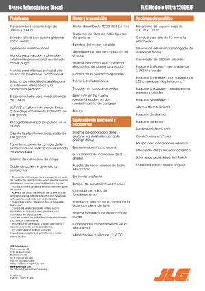 Teleskoparbeitsbühnen auf Rädern JLG 1200SJP