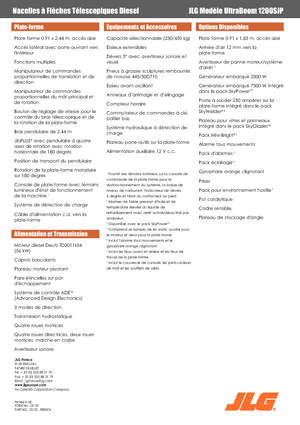 Teleskoparbeitsbühnen auf Rädern JLG 1200SJP