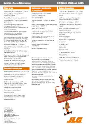 Teleskoparbeitsbühnen auf Rädern JLG 1500SJ