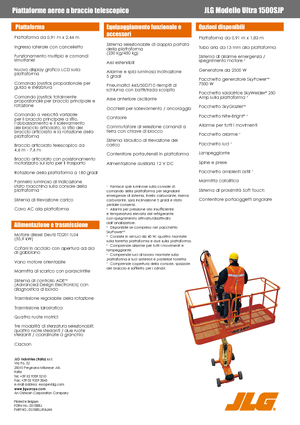 Teleskoparbeitsbühnen auf Rädern JLG 1500SJ