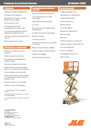 Scherenbühnen auf Rädern JLG 1930ES